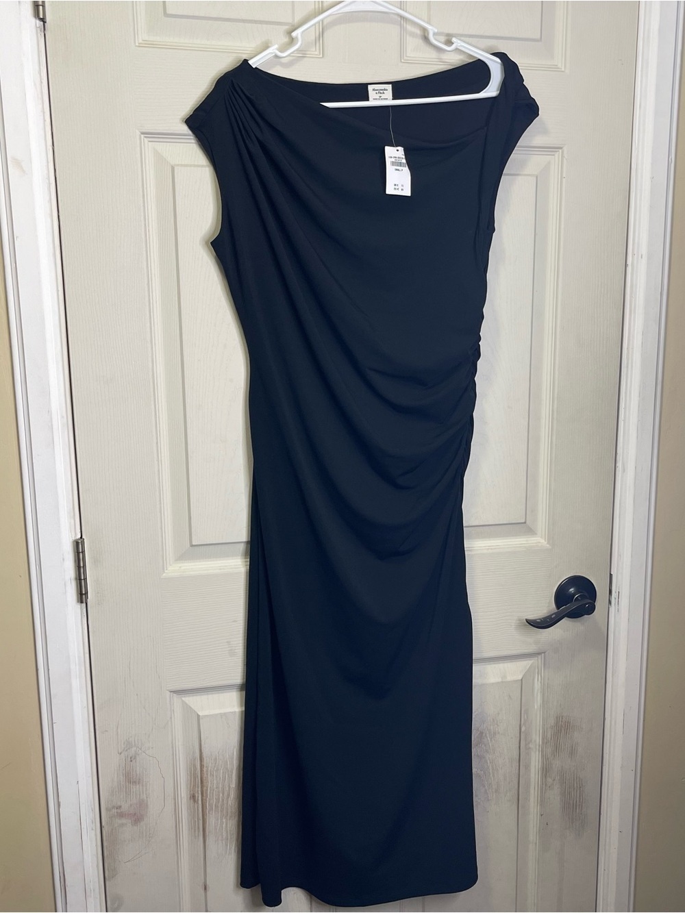 Abercrombie & Fitch Women's Asymmetrical Twist Knit Midi Dress Sz Small P